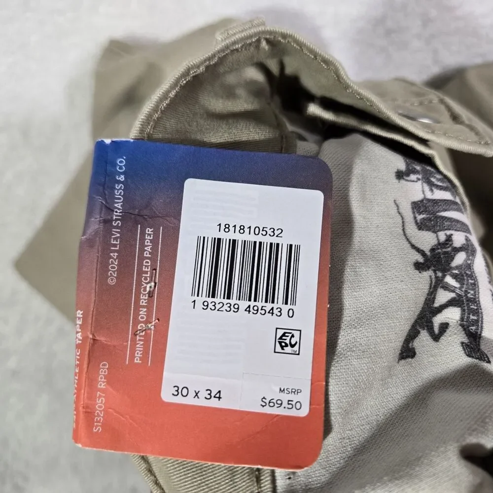 Levi's Performance 541 Athletic Taper Tech Pants Mens 30x34 ( Actual 30x32 )